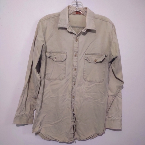 Vintage  Cabelas Legendary Quality Shirt Med  Long Sleeve Button Up Button Down - Picture 1 of 7